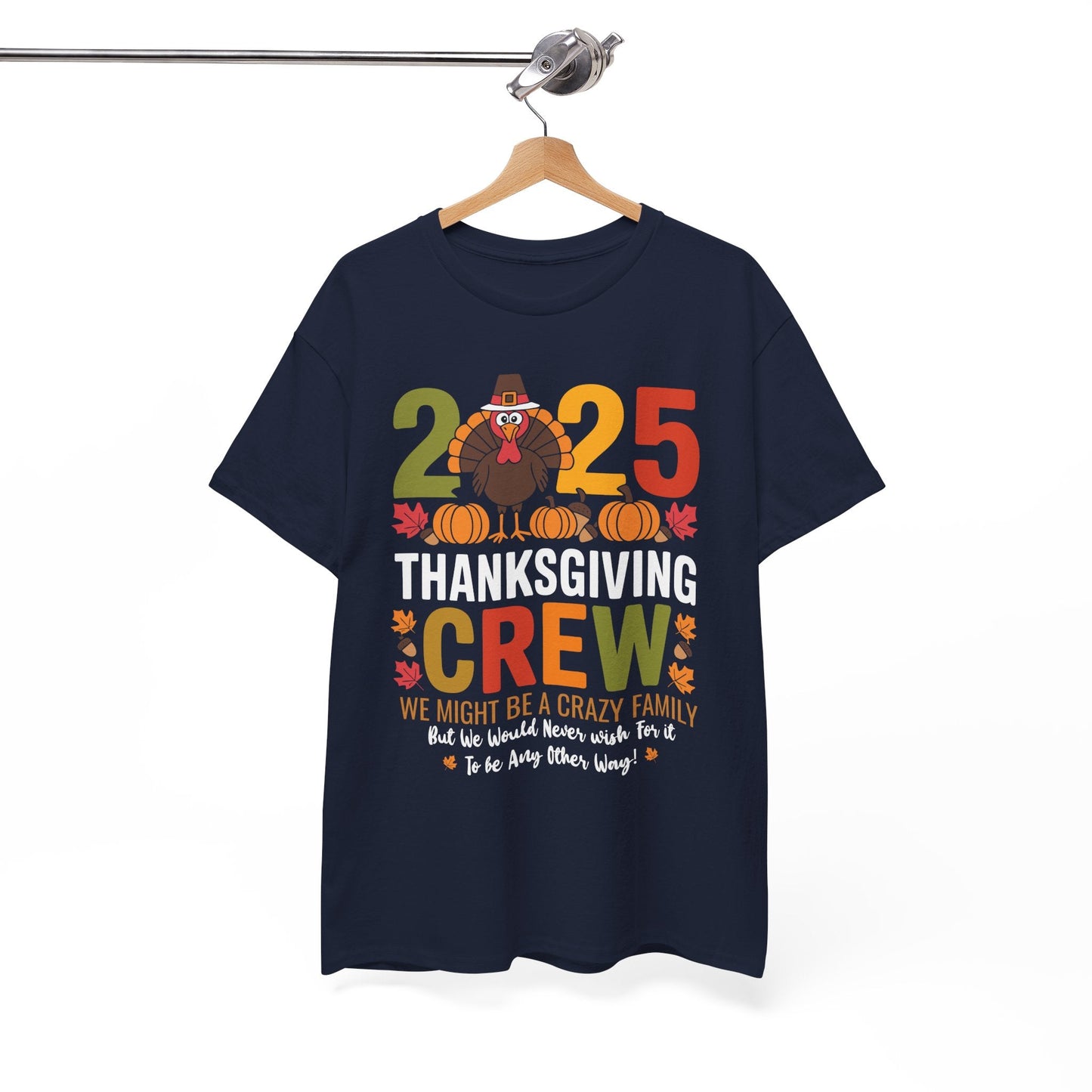 Family Thanksgiving 2025 Thanksgiving Crew Turkey Matching T-Shirt