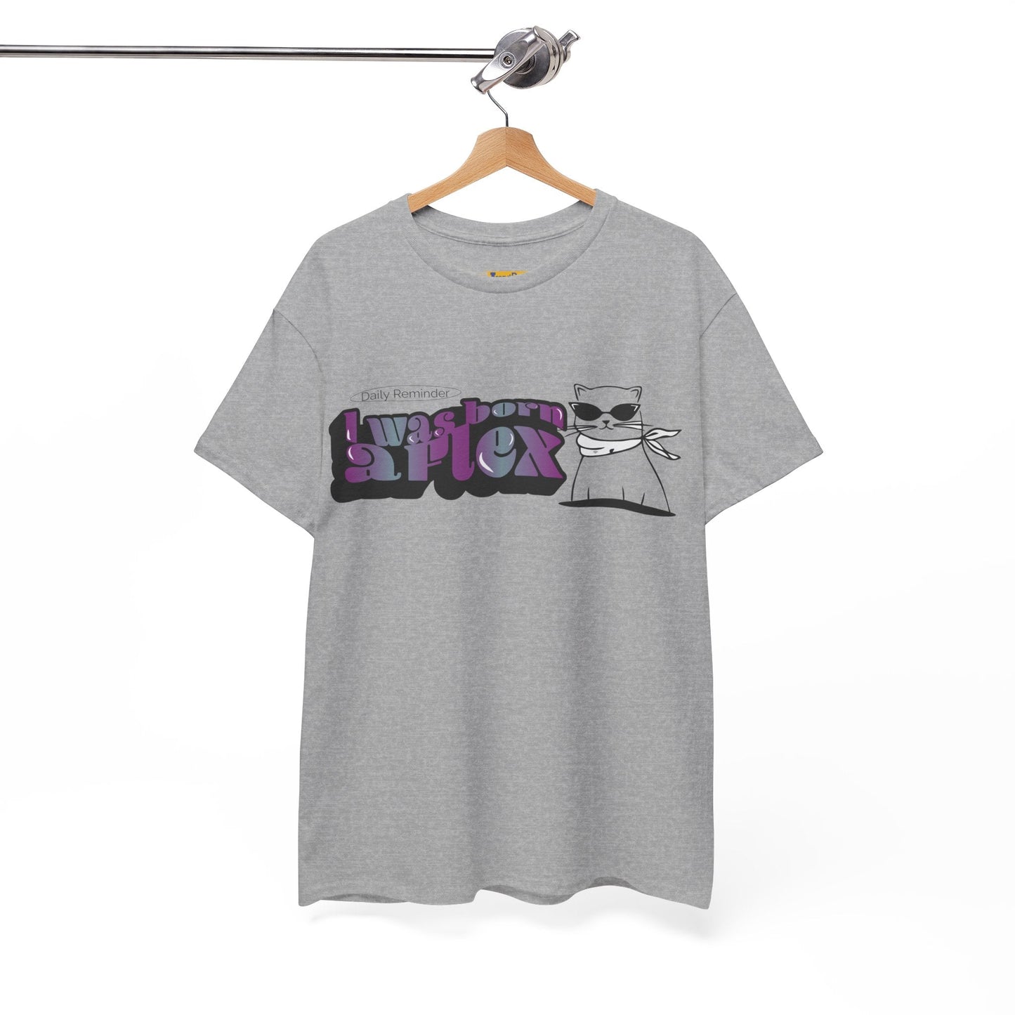 I Was Born A Flex Funny Confidence Quote T-Shirt