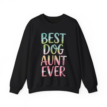 Best Dog Aunt Ever Shirt Women Dog Lover Auntie Mothers Day Sweatshirt