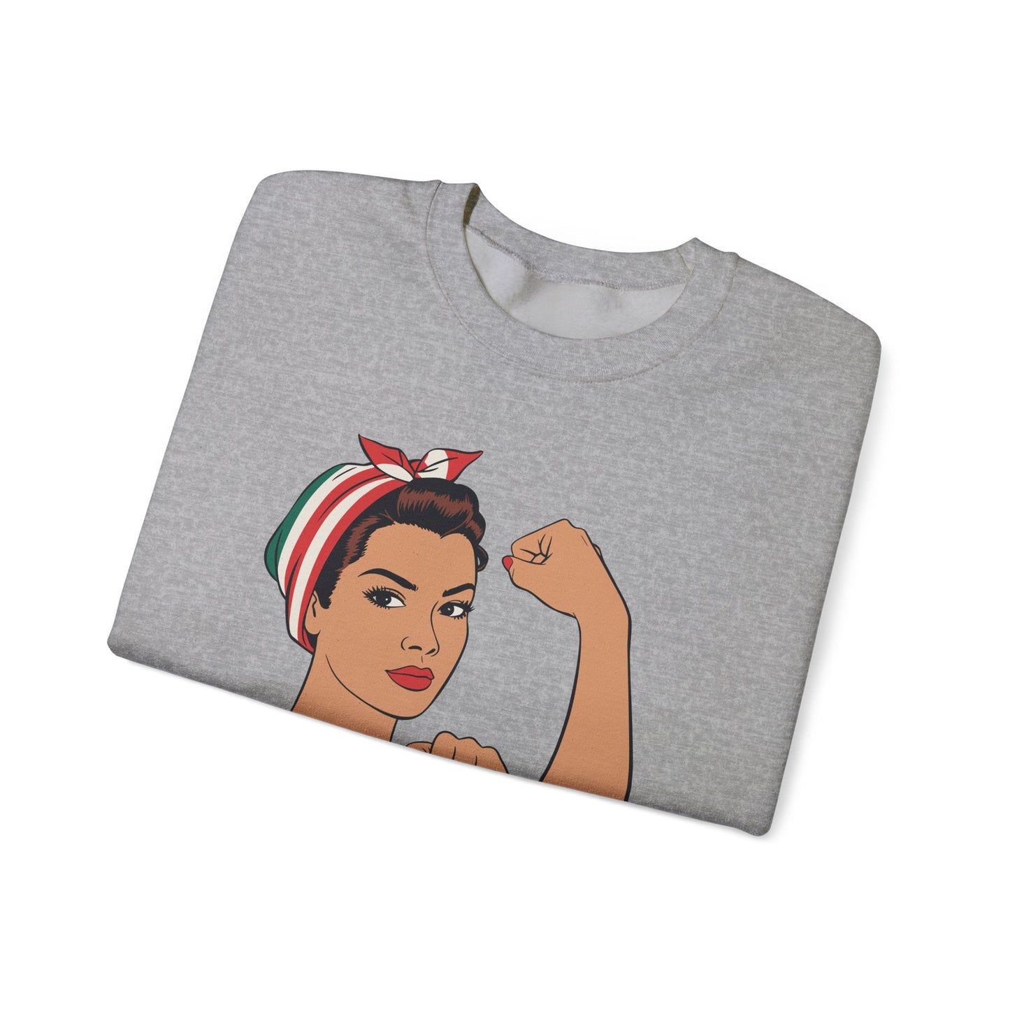 Mexican Girl Mujer Rosie Riveter Cinco De Mayo Fiesta  Sweatshirt Women