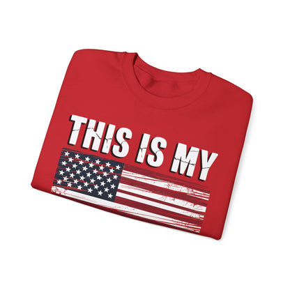 This Is My Pride Flag USA American 4th of July Patriotic Sweatshirt