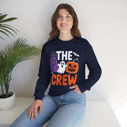 Halloween The Boo Crew Cute Ghost Spooky Family Matching Sweatshirt