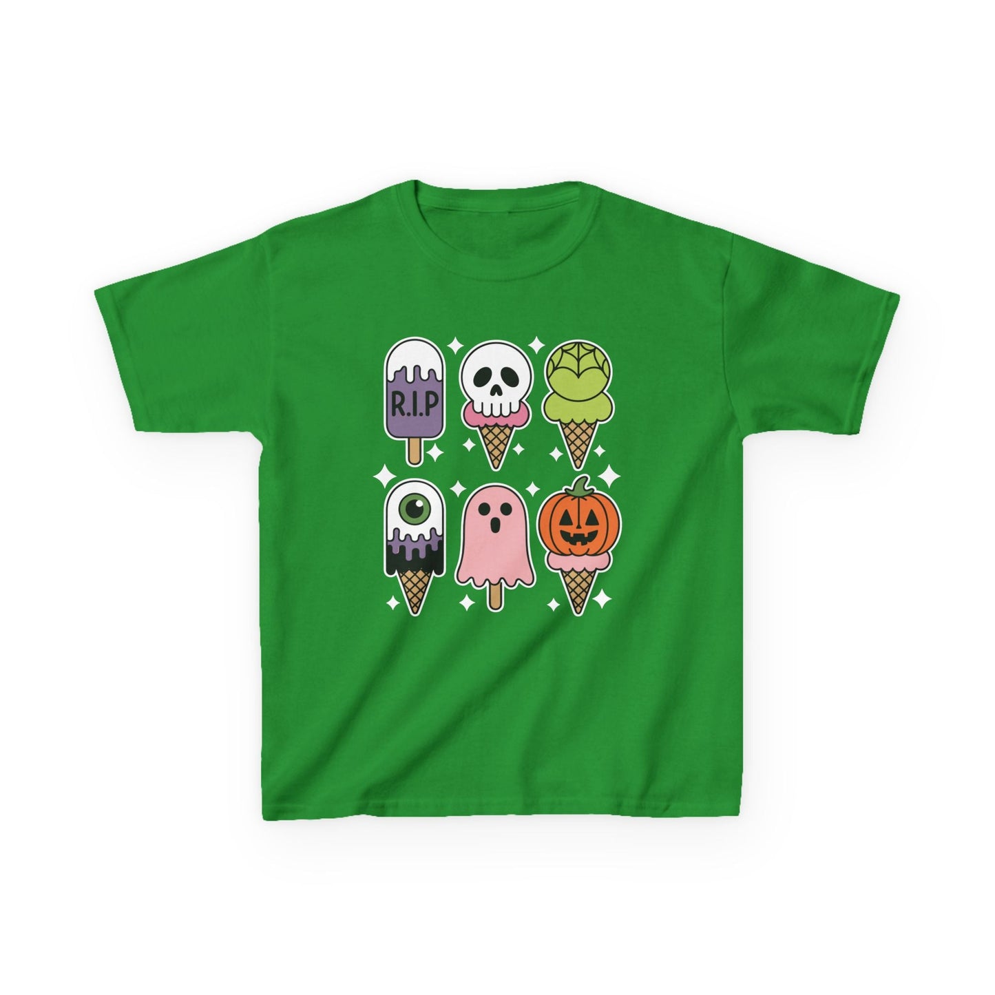 Horror Movie Summer Popsicle Halloween Ice Cream Summer-ween T-Shirt For Kids