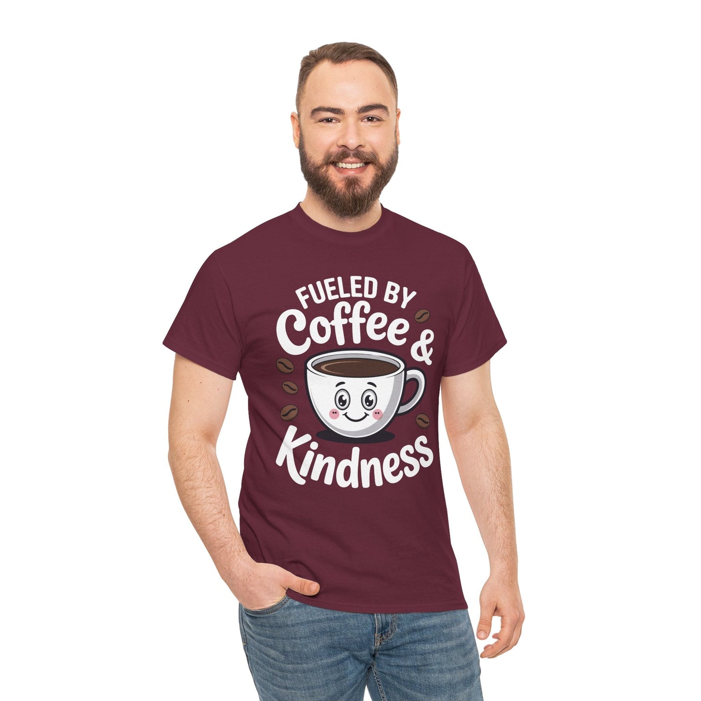 Funny Coffee Lover Fueled by Coffee And Kindness T-Shirt