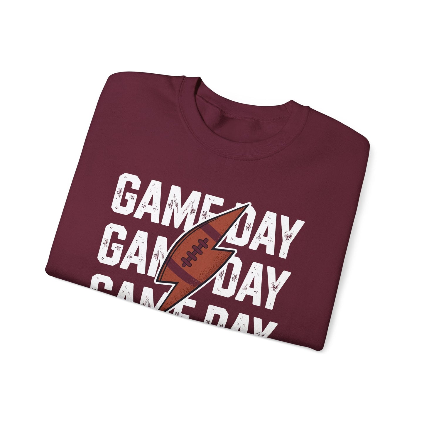 Vintage Game Day Football Lightning Bolt Funny Team Sport Sweatshirt