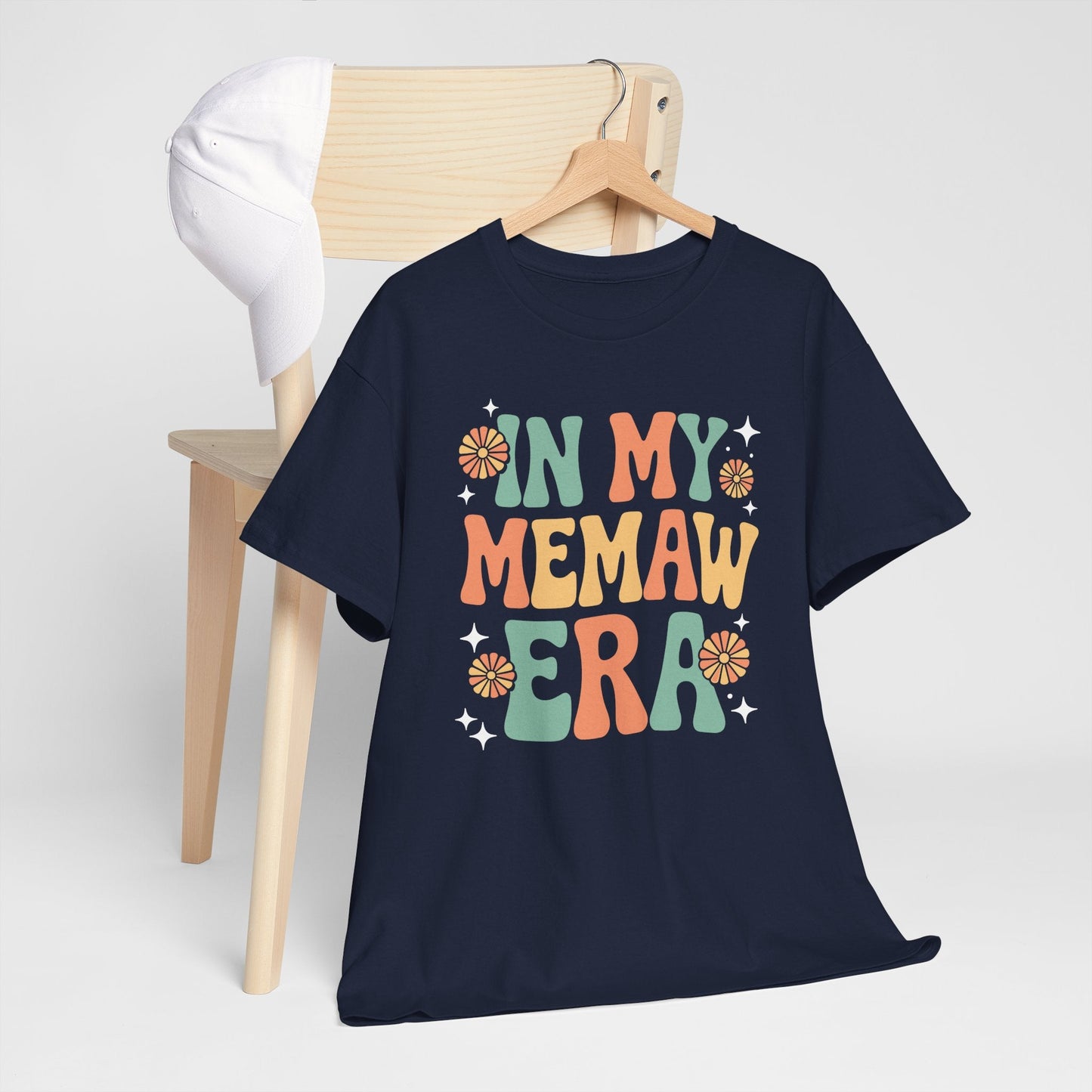 In My Memaw Era Funny Sarcastic Groovy Retro Mothers Day T-Shirt