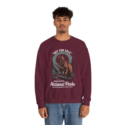 Not For Sale National Parks Support Our Parks & Public Lands Sweatshirt