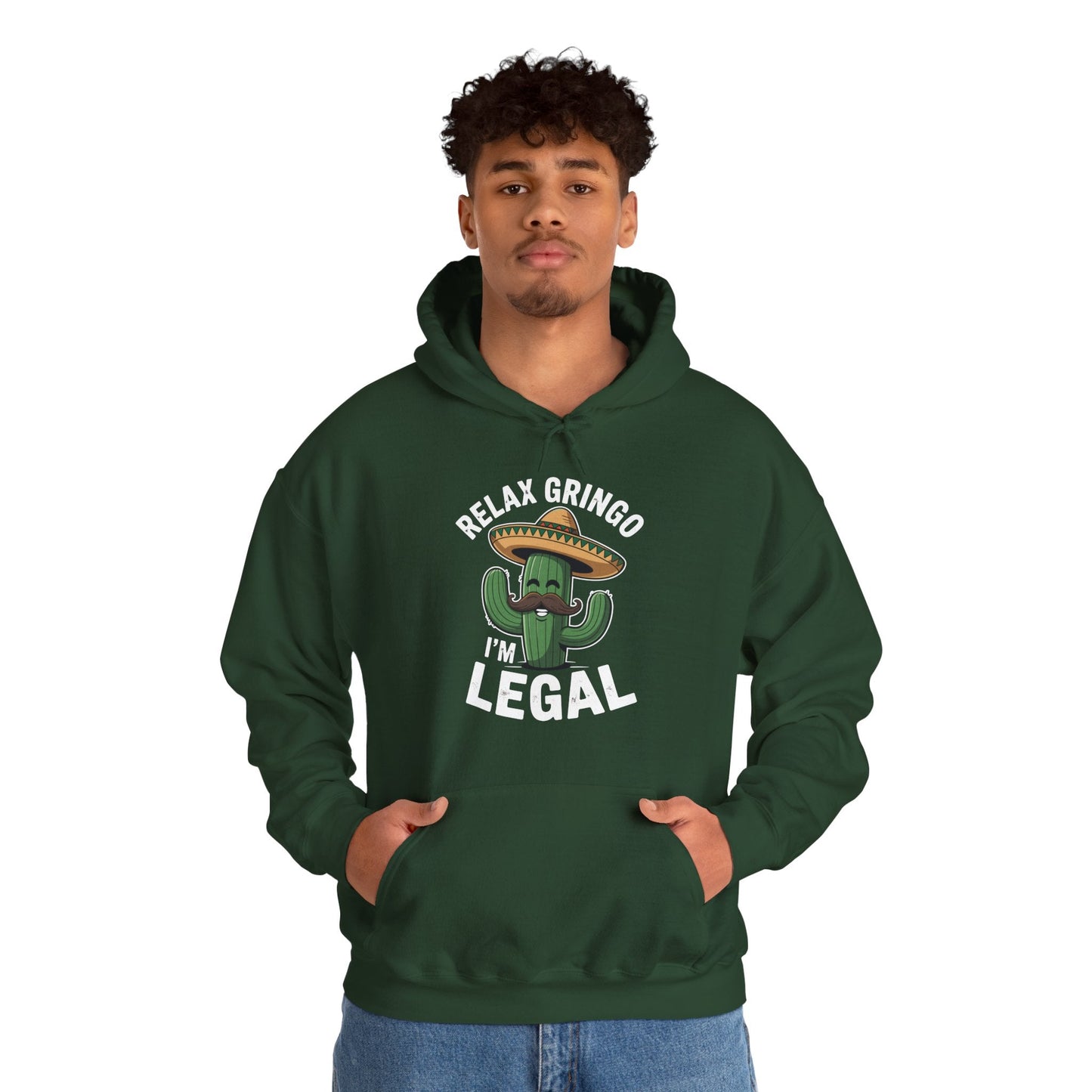 Funny Relax Gringo Im Legal Cinco De Mayo Mexican Immigrant Hoodie