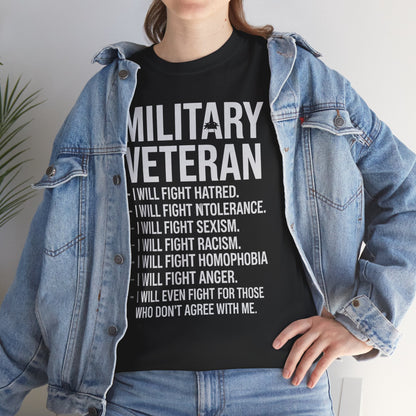 Military Veterans Against Trump 2025 Fight USA Election T-Shirt