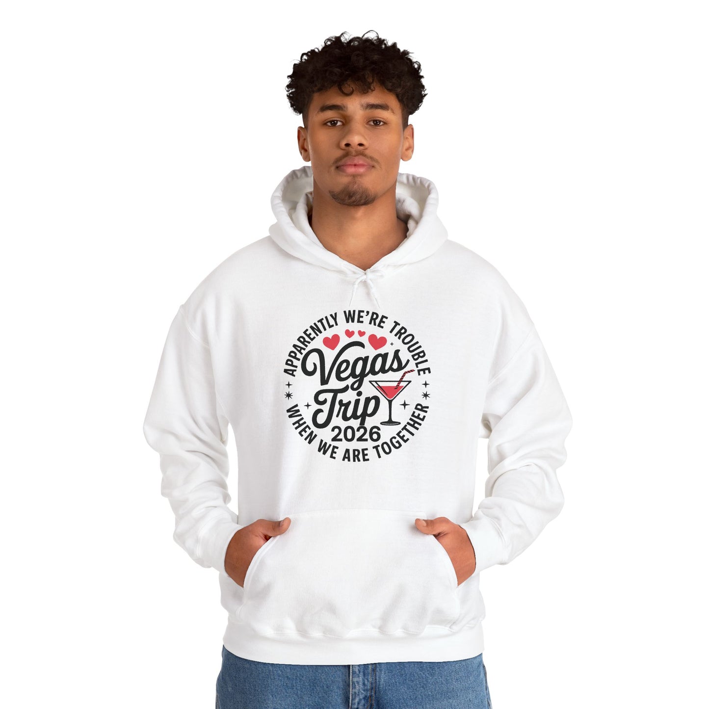 Vegas Trip 2026 Apparently We're Trouble When We're Together Hoodie