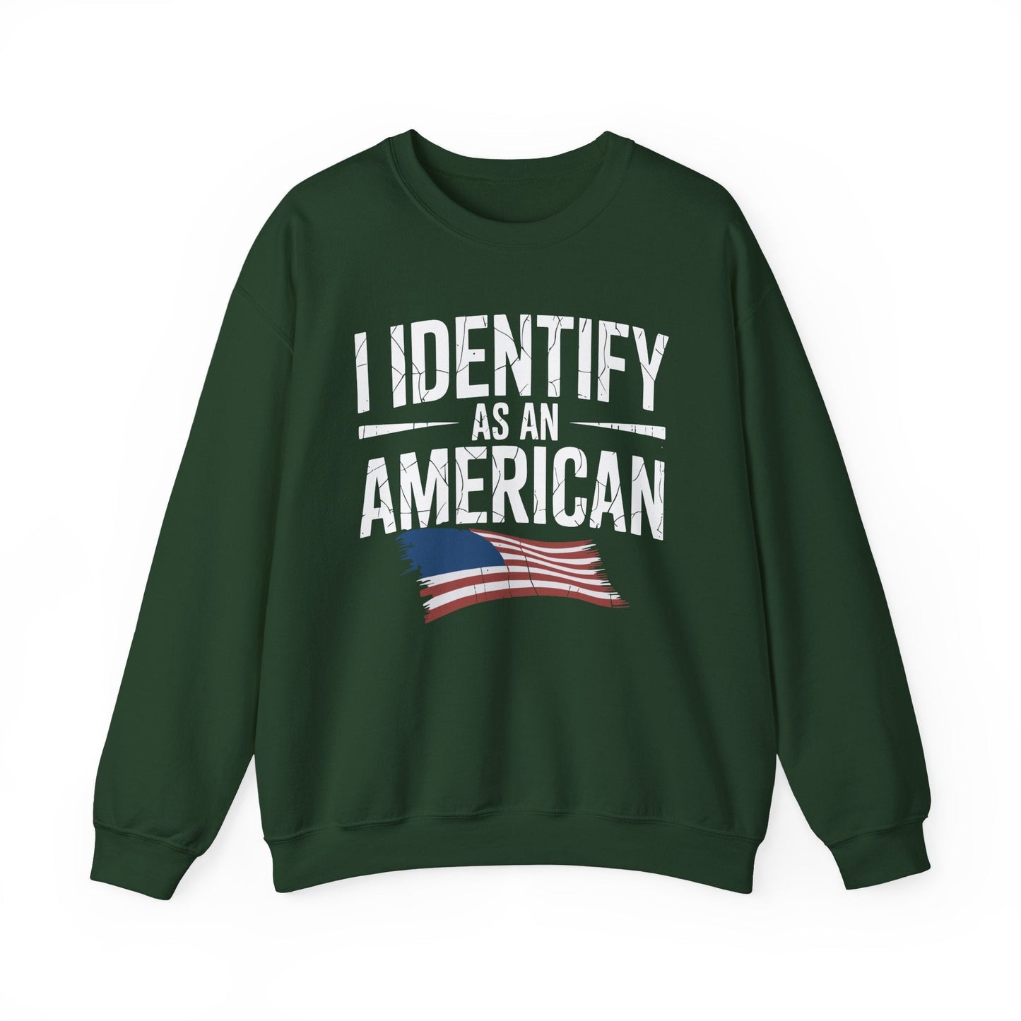 I Identify as an American No Identity Politics USA Sweatshirt