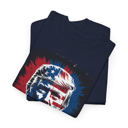 President Trump Portrait 4th July T-Shirt