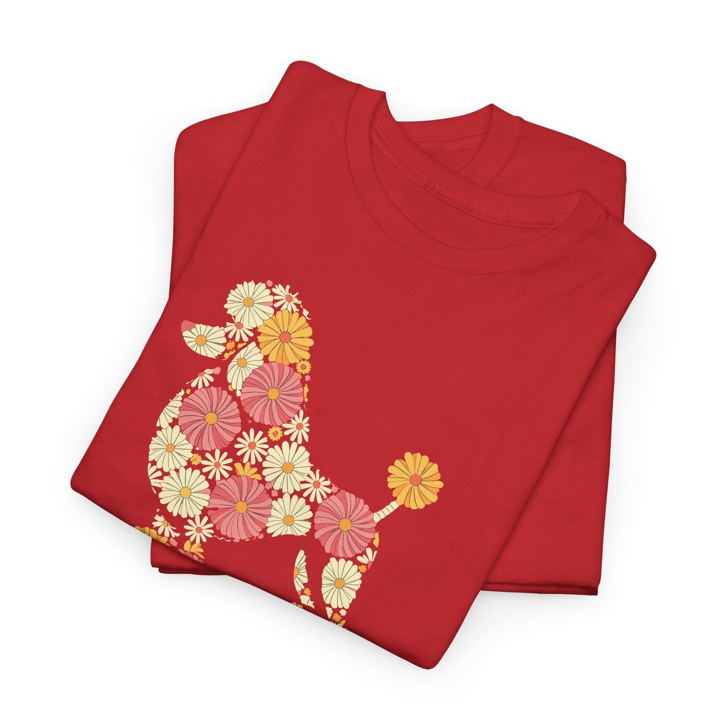 Funny Floral Flower Poodle Mom Grandma Womens Mothers Day T-Shirt