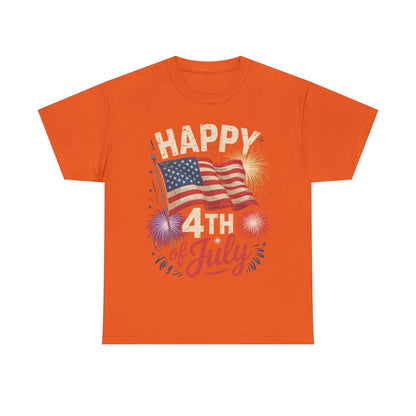 Happy 4th Of July Patriotic American US Flag 4th Of July T-Shirt