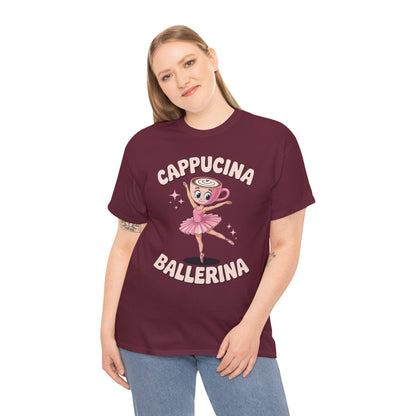 Funny Ballerina Cappuccina Coffee Dance Lovers Italian Meme T-Shirt