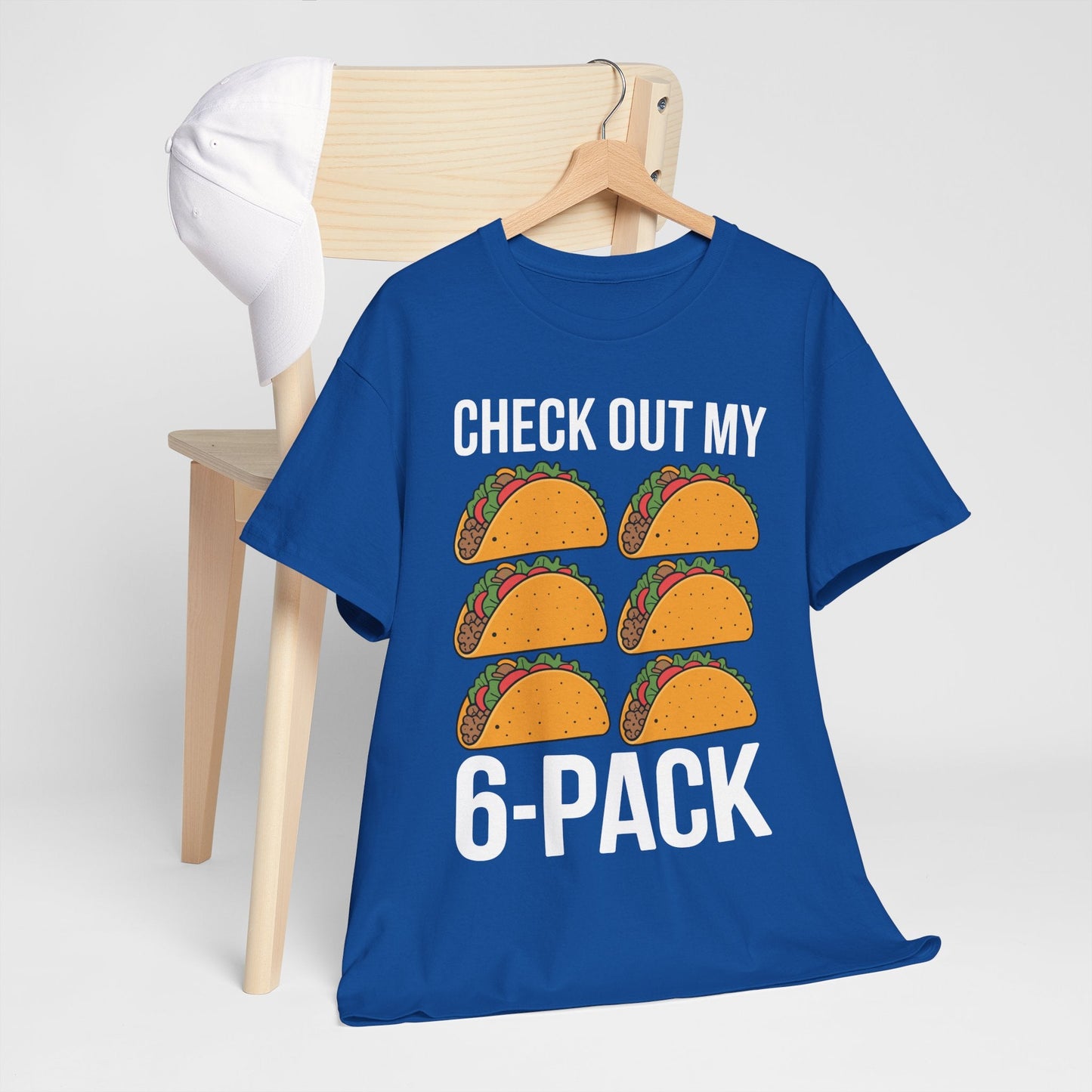 Funny 6 Pack Fitness Taco Mexican Gym Top for Taco Lovers T-Shirt