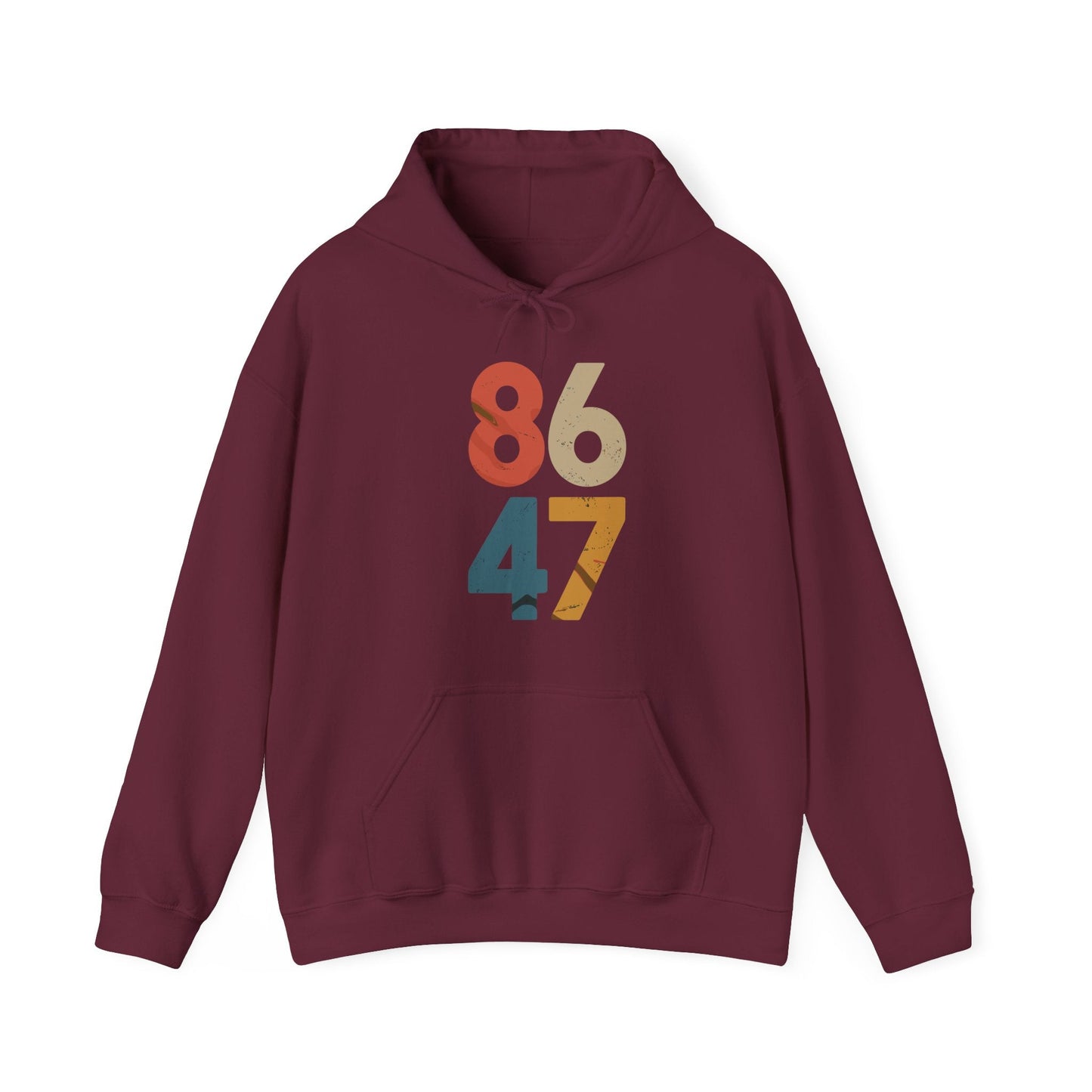 Classic Vintage 80s Style 86 47 Anti Trump Hoodie