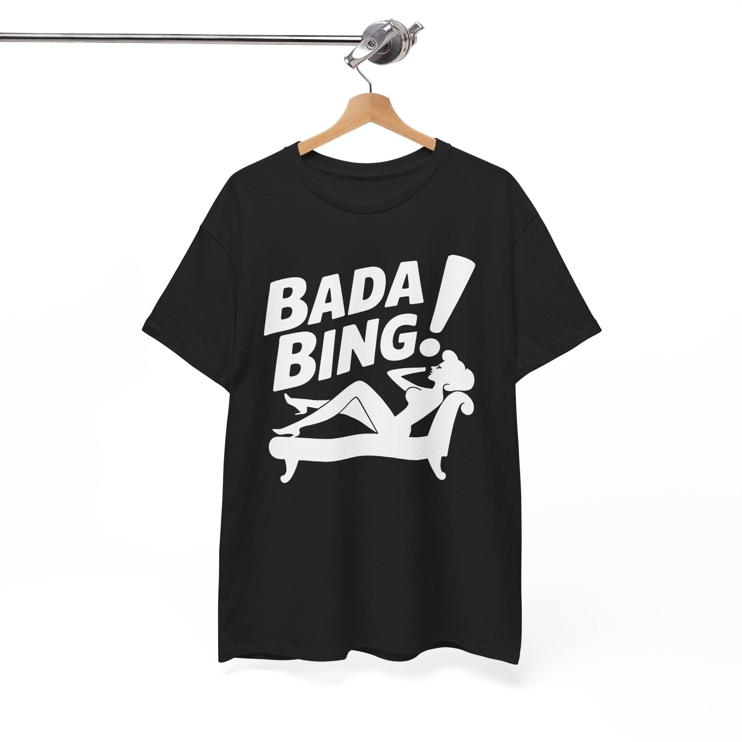 Funny Vintage Bada Sarcastic Bing Retro Sexy Girl Bada Bam T-Shirt