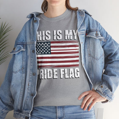 This Is My Pride Flag USA American 4th of July Patriotic T-Shirt