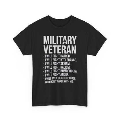 Military Veterans Against Trump 2025 Fight USA Election T-Shirt