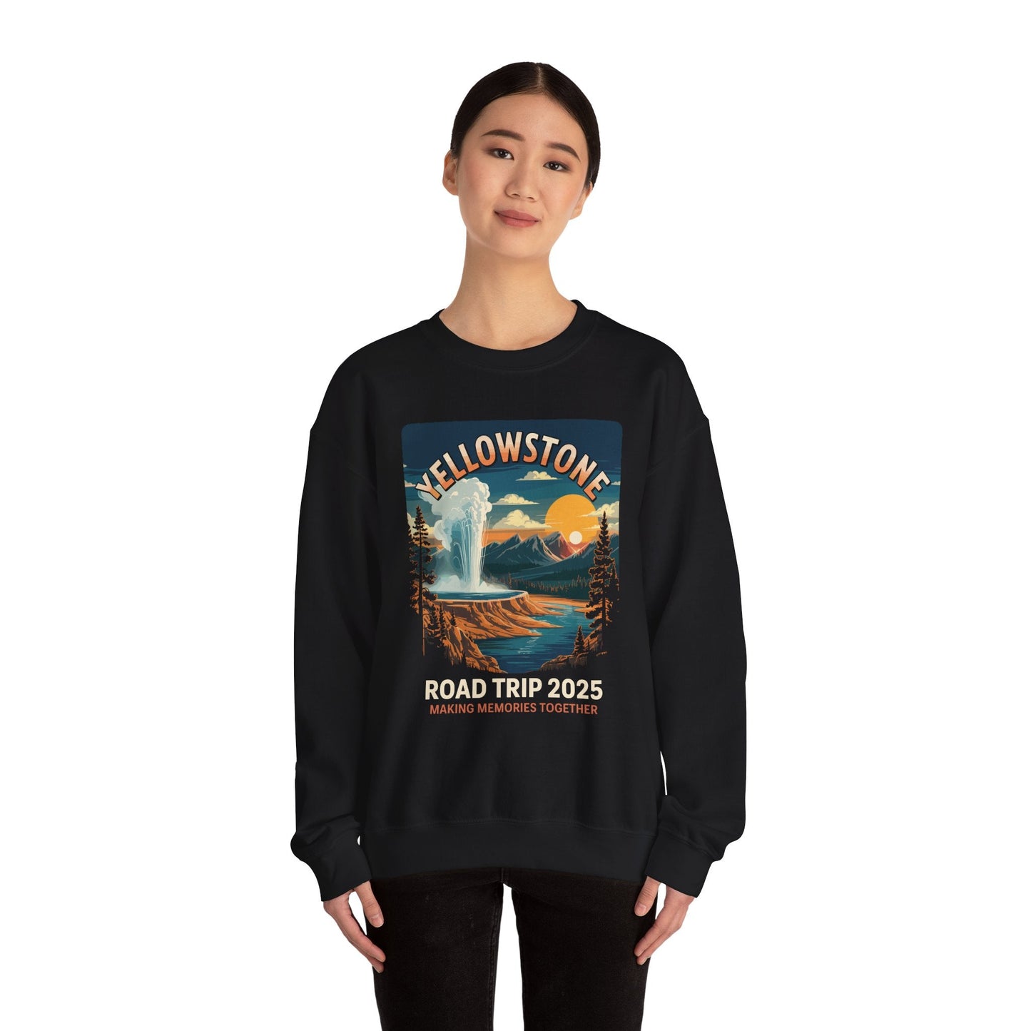 Yellowstone Family Road Trip 2025 National Park Outdoor Sweatshirt