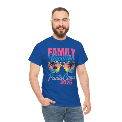 Family Vacation Punta Cana 2025 Matching Holiday Summer T-Shirt