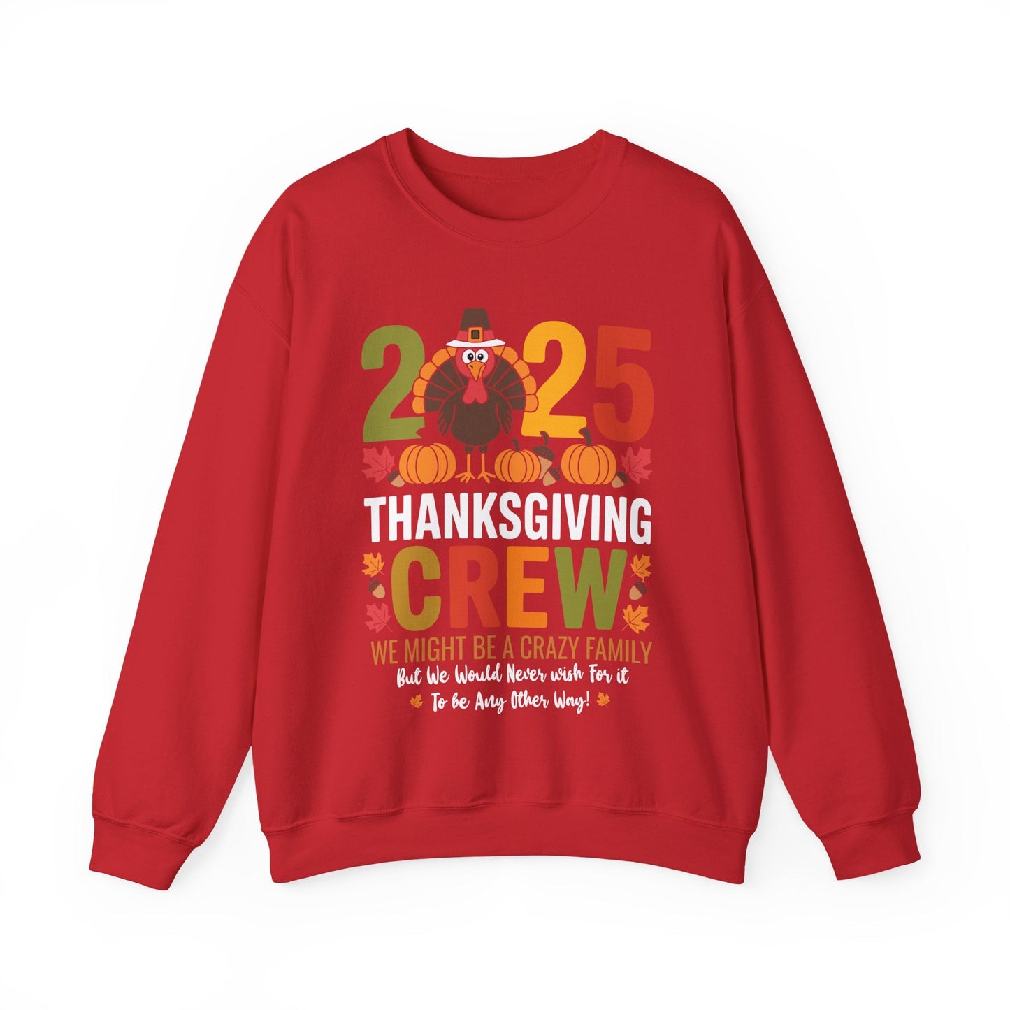 Family Thanksgiving 2025 Thanksgiving Crew Turkey Matching Sweatshirt
