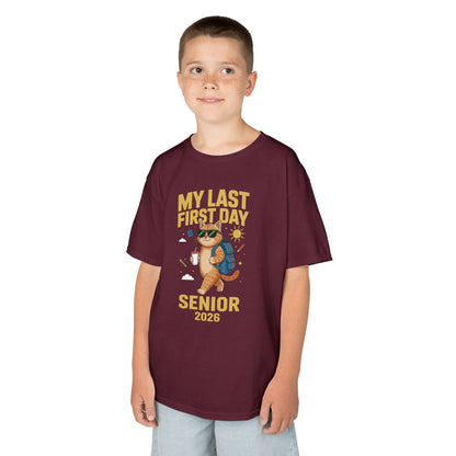 My Last First Day Senior 2026 Cat Back to School Cool Class T-Shirt