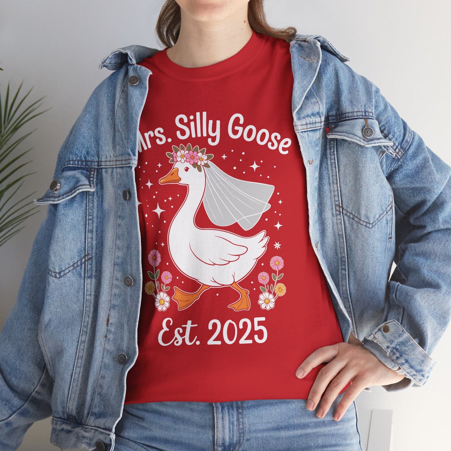 Mrs. Silly Goose Couple Matching Wedding Funny Bride to Be T-Shirt