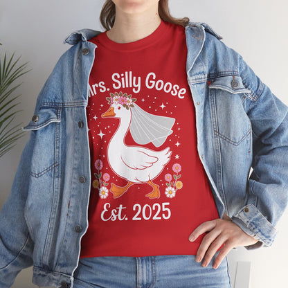 Mrs. Silly Goose Couple Matching Wedding Funny Bride to Be T-Shirt