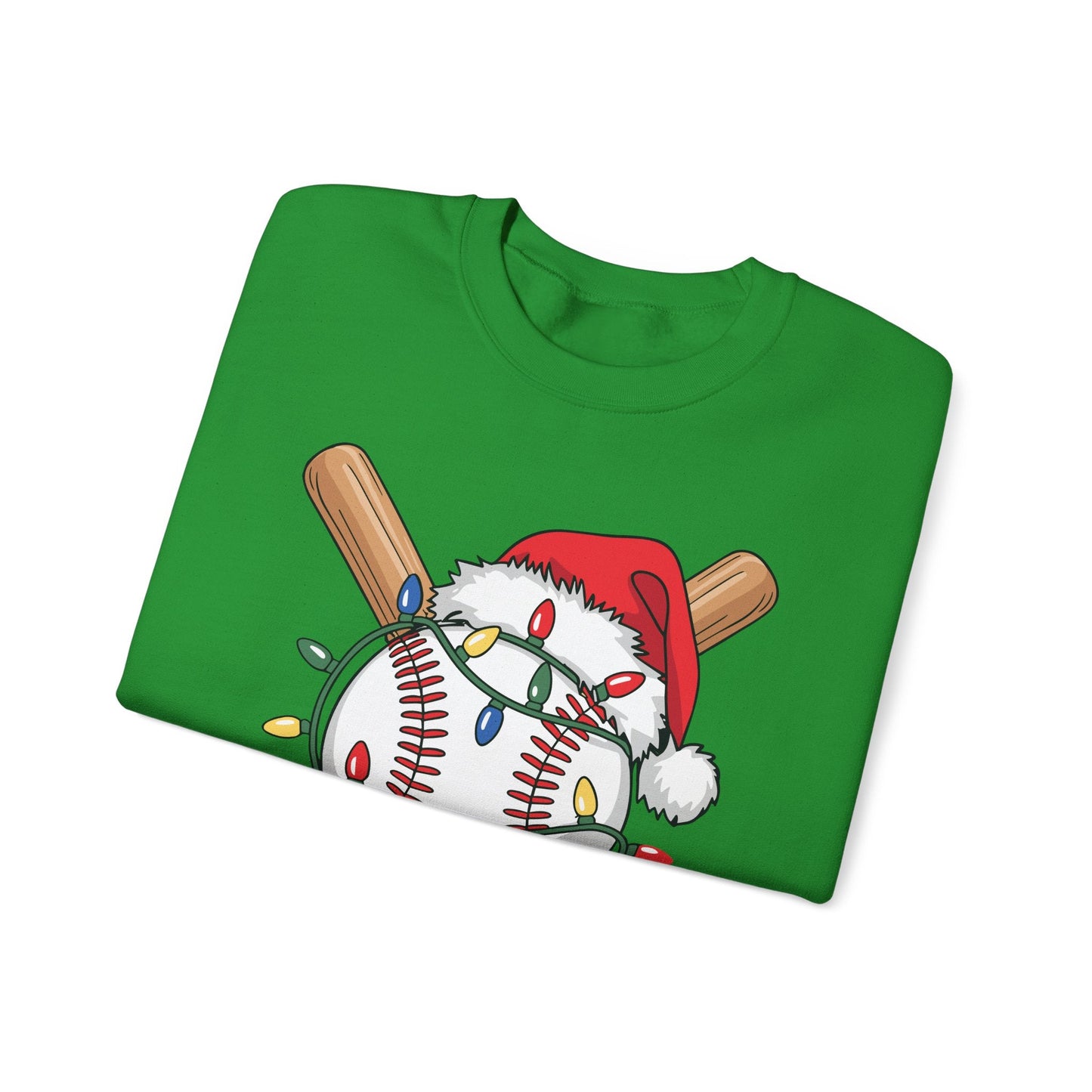 Santa Sports Design For Men Boys Christmas Baseball Player Sweatshirt