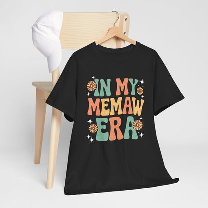 In My Memaw Era Funny Sarcastic Groovy Retro Mothers Day T-Shirt