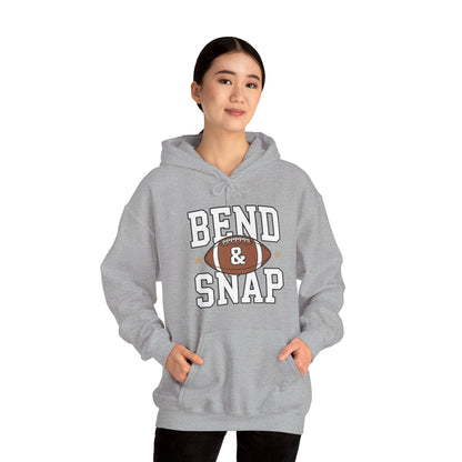 Funny Game Day Touchdown Season Cute Bend and Snap Football Hoodie