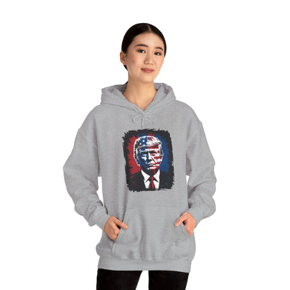 President Trump Portrait 4th July Hoodie