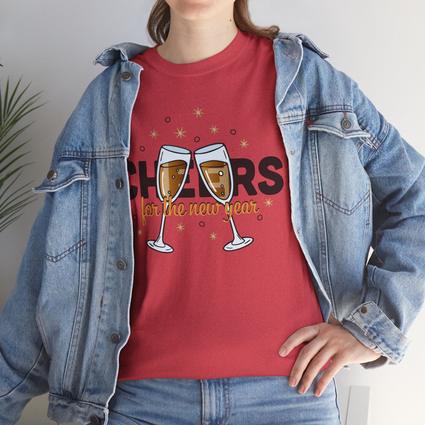 Happy New Year Cheers T-Shirt Festive New Year’s Eve Party Tee for Men and Women