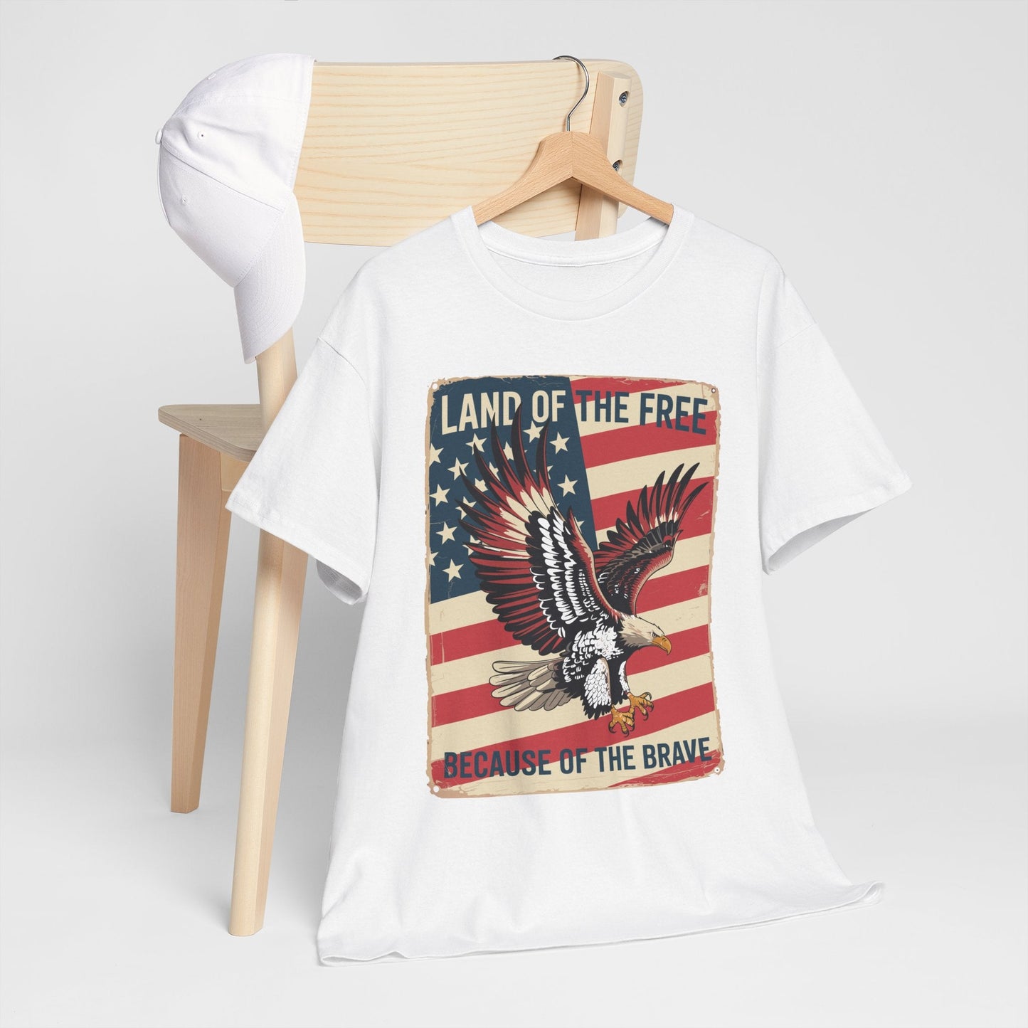 America Eagle Land of the Free Because of the Brave T-Shirt
