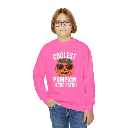 Kids Coolest Pumpkin In The Patch Halloween For Boys Girls Sweatshirt