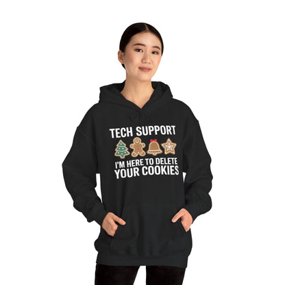 Christmas Tech Support Here To Delete Cookies Xmas Men Women Hoodie