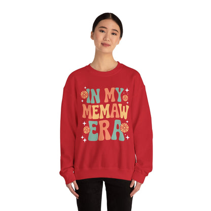 In My Memaw Era Funny Sarcastic Groovy Retro Mothers Day Sweatshirt