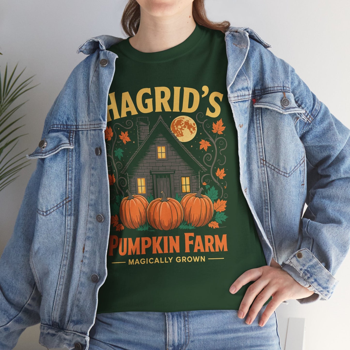 Hagrids Pumpkin Farm Spooky Season Halloween Fun T-Shirt