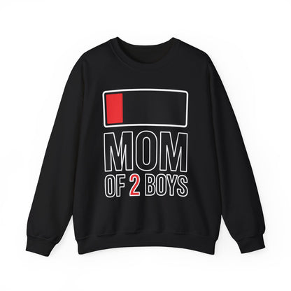 Mom of 2 Boys Gift from Son Mothers Day Birthday Women Sweatshirt