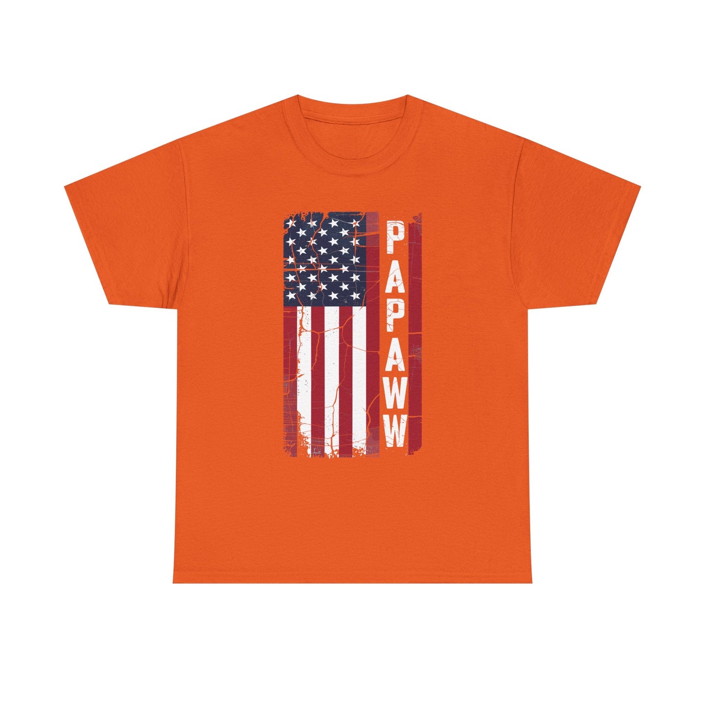 Papaw Grandpa US American Flag Shirt Grandfather Day T-Shirt