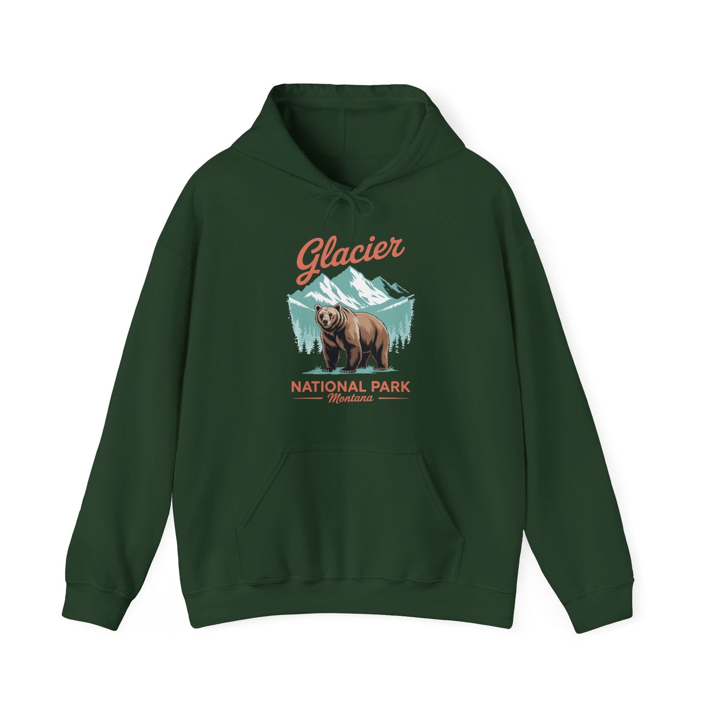 Glacier National Park retro Hoodie