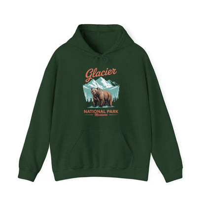 Glacier National Park retro Hoodie
