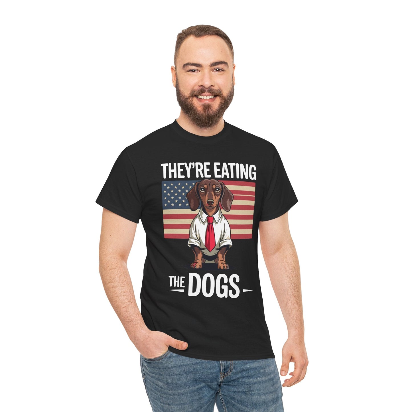 They're Eating the Dogs Trump Hot Dog T-Shirt For Men Women
