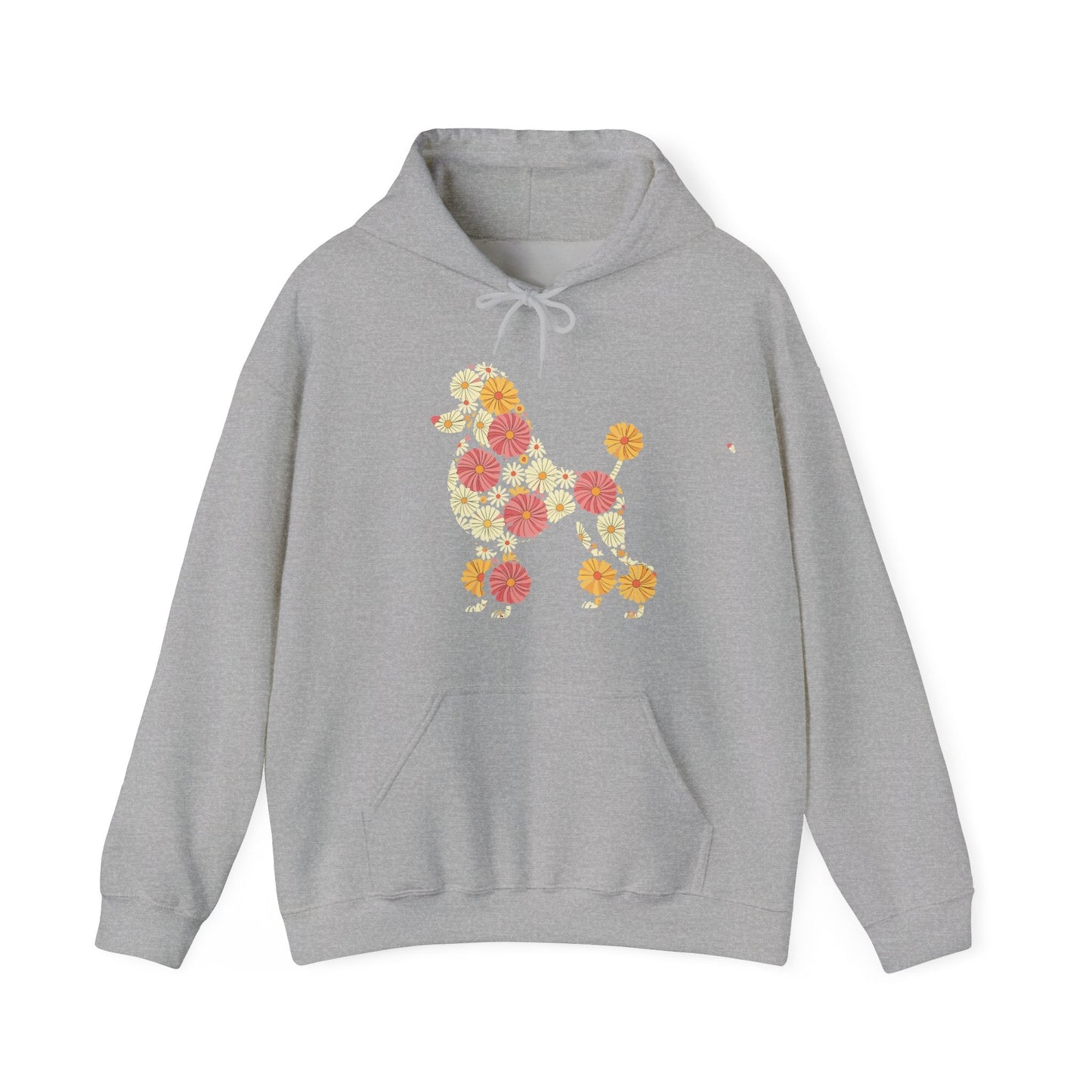Funny Floral FLower Poodle Mom Grandma Womens Mothers Day Hoodie
