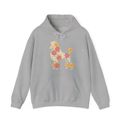 Funny Floral FLower Poodle Mom Grandma Womens Mothers Day Hoodie