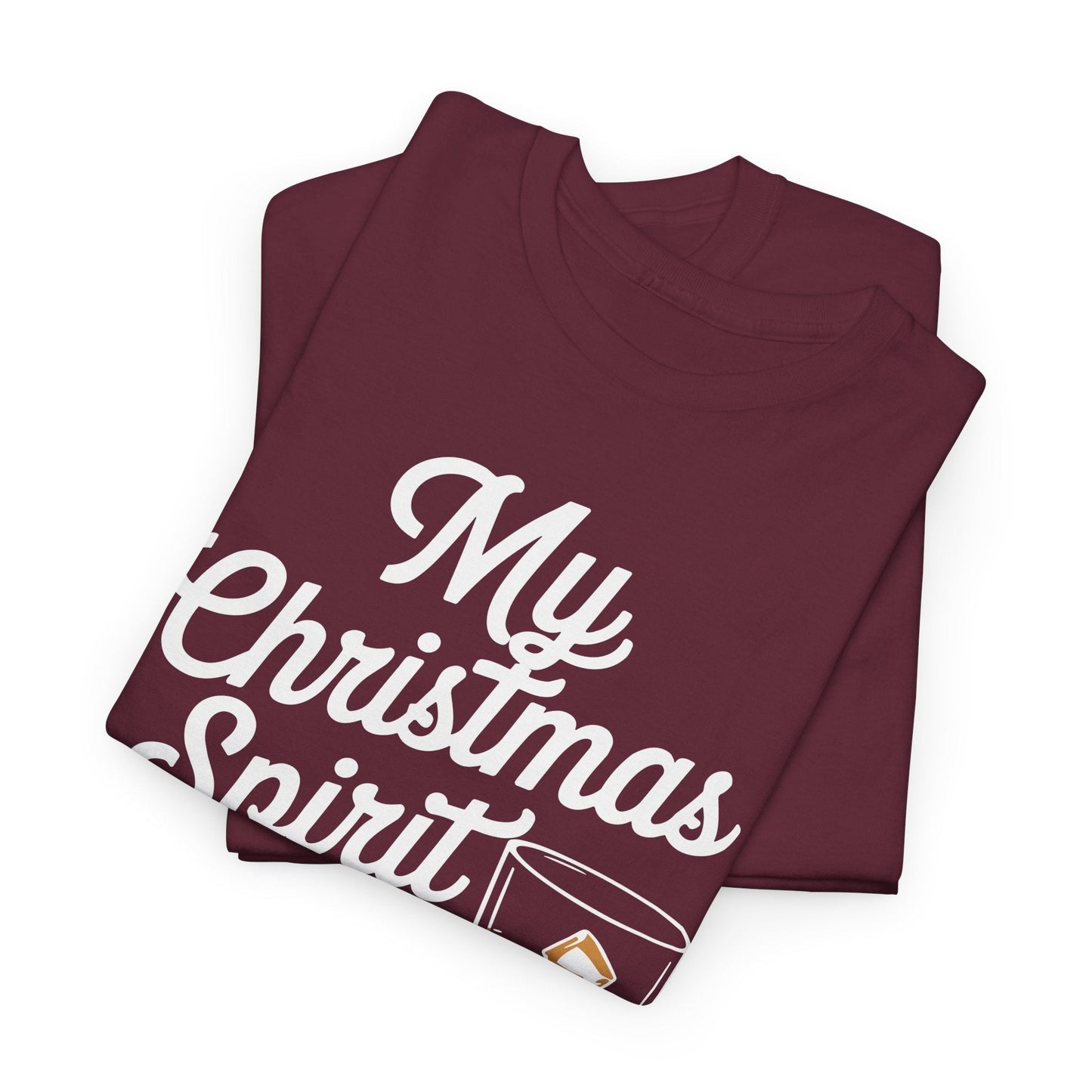 Funny Christmas Drinking Shirt Whiskey Liquor Drinker Saying T-Shirt