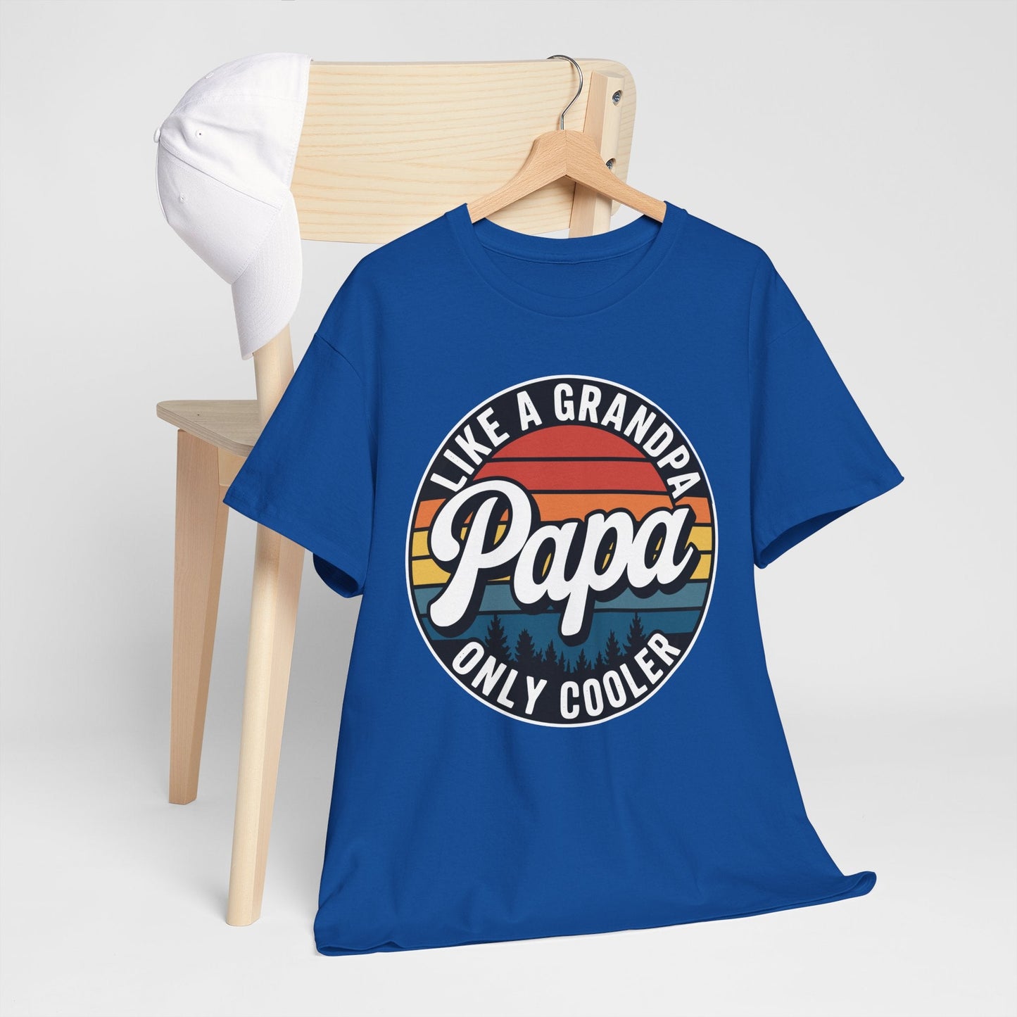 PAPA like a Grandpa ONLY COOLER Funny Dad Papa Definition T-Shirt