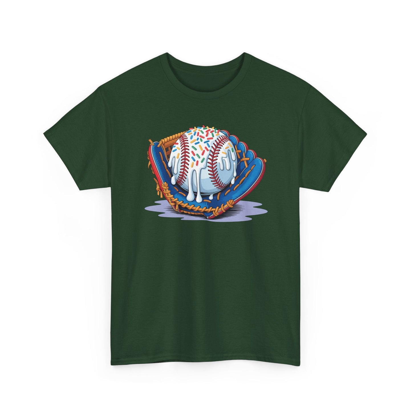 Baseball Drip Ice Cream Sprinkles Baseball Glove T-Shirt